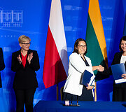 Mateuszas Morawieckis, Ingrida &Scaron;imonytė, Magdalena Rzeczkowska, Gintarė Skaistė