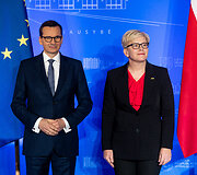 Mateuszas Morawieckis ir Ingrida &Scaron;imonytė