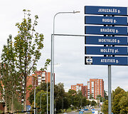 &Scaron;iemet pasodinti medžiai ties Jeruzalės ir Ateities gatvių sankryža
