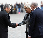 Vilius Seme&scaron;ka, Christine Lambrecht, Arvydas Anu&scaron;auskas