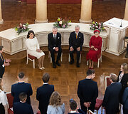 Diana Nausėdienė, Gitanas Nausėda, Belgijos Karalius Pilypas, Karalienė Mathilde