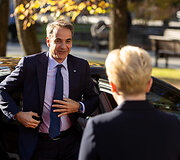 Kyriakos Mitsotakis ir Ingrida &Scaron;imonytė