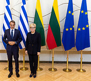 Kyriakos Mitsotakis ir Ingrida &Scaron;imonytė