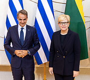 Kyriakos Mitsotakis ir Ingrida &Scaron;imonytė