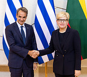 Kyriakos Mitsotakis ir Ingrida &Scaron;imonytė