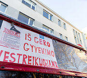Vilniaus streikuojančių vairuotojų palaikymo akcija