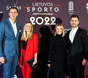 Lietuvos sporto apdovanojimų ceremonijos svečiai. Saulius Binevičius, Justinas Kalinauskas
