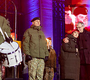 Atminimo laužų uždegimo ceremonija Nepriklausomybės aik&scaron;tėje