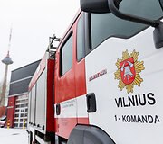 Rekonstruoto Vilniaus prie&scaron;gaisrinės gelbėjimo valdybos 1-osios komandos pastato atidarymas