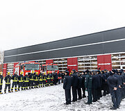 Rekonstruoto Vilniaus prie&scaron;gaisrinės gelbėjimo valdybos 1-osios komandos pastato atidarymas