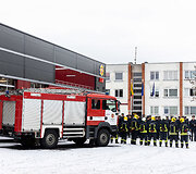 Rekonstruoto Vilniaus prie&scaron;gaisrinės gelbėjimo valdybos 1-osios komandos pastato atidarymas