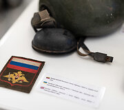 Ukrainos karo artefaktų parodą &bdquo;Karo anatomija: Ukraina&ldquo;