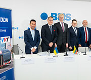 Bendrovės &bdquo;Vilniaus vie&scaron;asis transportas&ldquo; spaudos konferencija naujų troleibusų pristatymui
