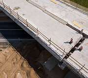 Remontuojamas viadukas Galvės gatvėje, kelyje Vilnius-Trakai