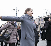 &bdquo;One Billion Rising&ldquo; akcija kovai su smurtu prie&scaron; moteris