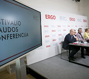 Spaudos konferencijos akimirka