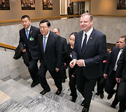 Zhang Dejiangas ir Saulius Skvernelis