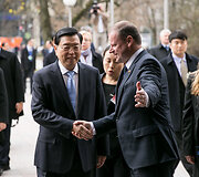 Zhang Dejiangas ir Saulius Skvernelis