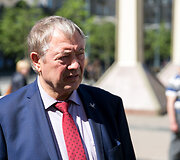 Aludarių piketo akimirka