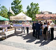 Aludarių piketo akimirka
