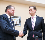 Gabrielius Landsbergis ir Saulius Skvernelis