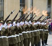 Valstybės vėliavos pakelimo ceremonija