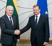 Ministro Pimininko ir  &bdquo;Orlen&ldquo; generalinio direktoriaus susitikimas