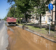 Vandentiekio avarija Kalvarijų gatvėje