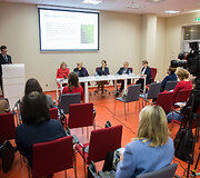 Spaudos konferencijos akimirka