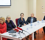 Spaudos konferencijos akimirka