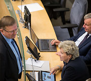 Juozas Bernatonis, Irena &Scaron;iaulienė ir Rimantas Sinkevičius