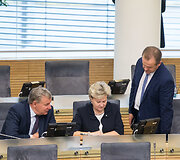 Rimantas Sinkevičius, Irena &Scaron;iaulienė ir Artūras Skardžius