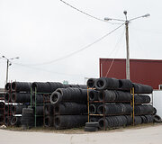 Padangų prekyba Gariūnų automobilių turguje