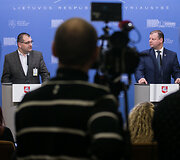 Vytautas Kasiulevičius ir Saulius Skvernelis