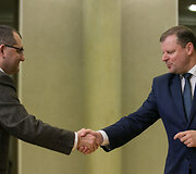 Vytautas Kasiulevičius ir Saulius Skvernelis