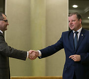 Vytautas Kasiulevičius ir Saulius Skvernelis