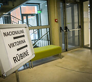 Nacionalinės viktorinos Vilniuje akimirka