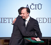 Lietuvos medikų apdovanojimų ceremonijos akimirka