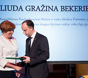 Lietuvos medikų apdovanojimų ceremonijos akimirka