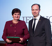 Lietuvos medikų apdovanojimų ceremonijos akimirka
