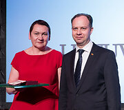 Lietuvos medikų apdovanojimų ceremonijos akimirka