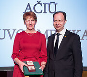 Lietuvos medikų apdovanojimų ceremonijos akimirka