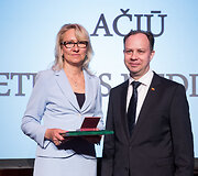Lietuvos medikų apdovanojimų ceremonijos akimirka