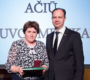 Lietuvos medikų apdovanojimų ceremonijos akimirka