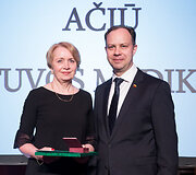Lietuvos medikų apdovanojimų ceremonijos akimirka