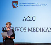 Lietuvos medikų apdovanojimų ceremonijos akimirka