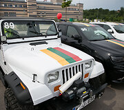 Daugiausiai JEEP automobolių papuo&scaron;tų Lietuvos atributika