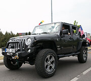 Daugiausiai JEEP automobolių papuo&scaron;tų Lietuvos atributika