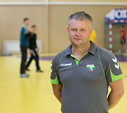 Lietuvos rankinio rinktinės treniruotė 