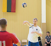 Lietuvos rankinio rinktinės treniruotė 